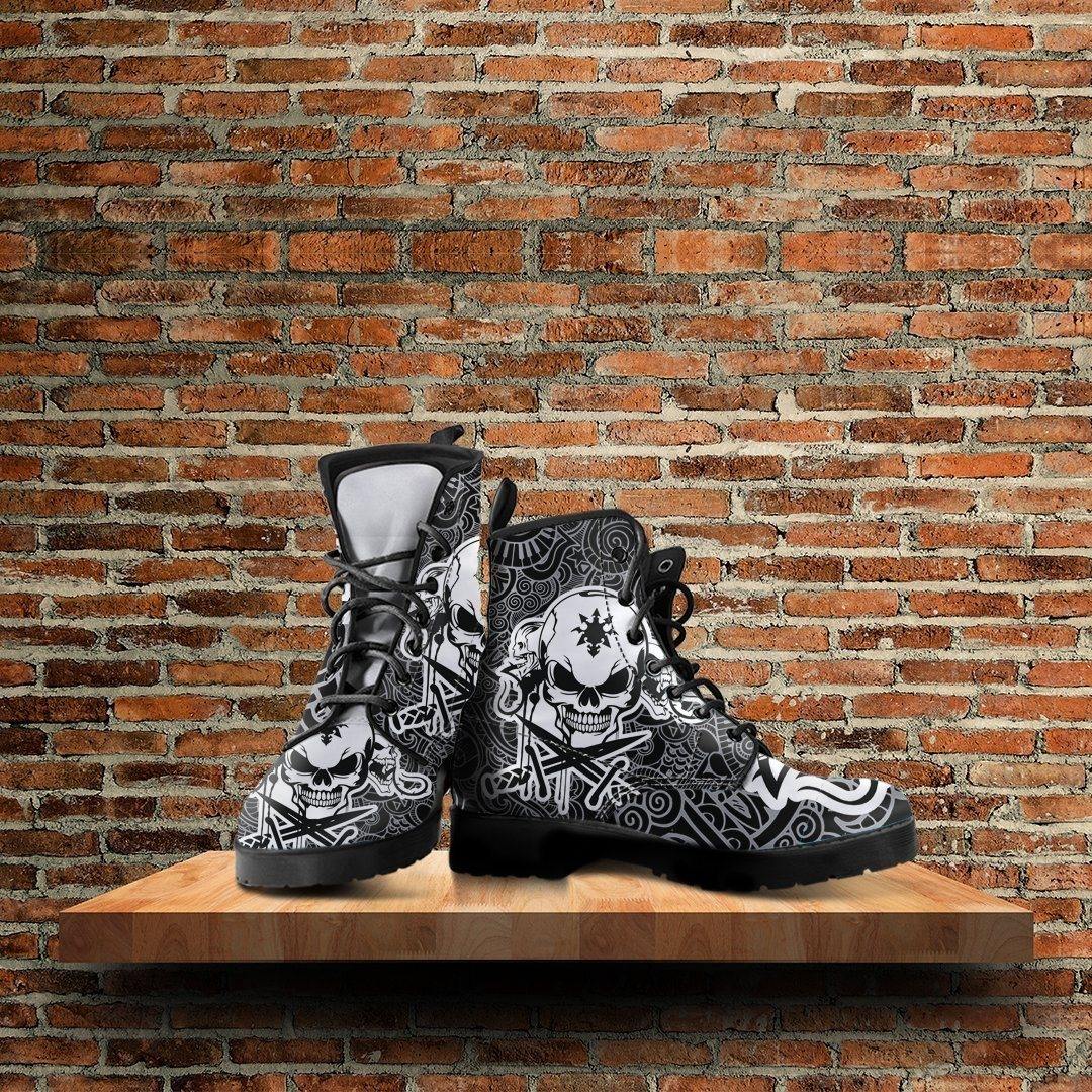 Gothic Leather Boots - American Legend Rider