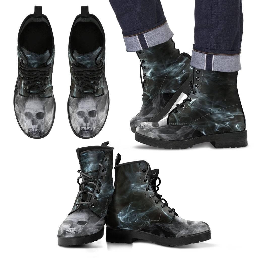 Smoked Skull Boots - American Legend Rider