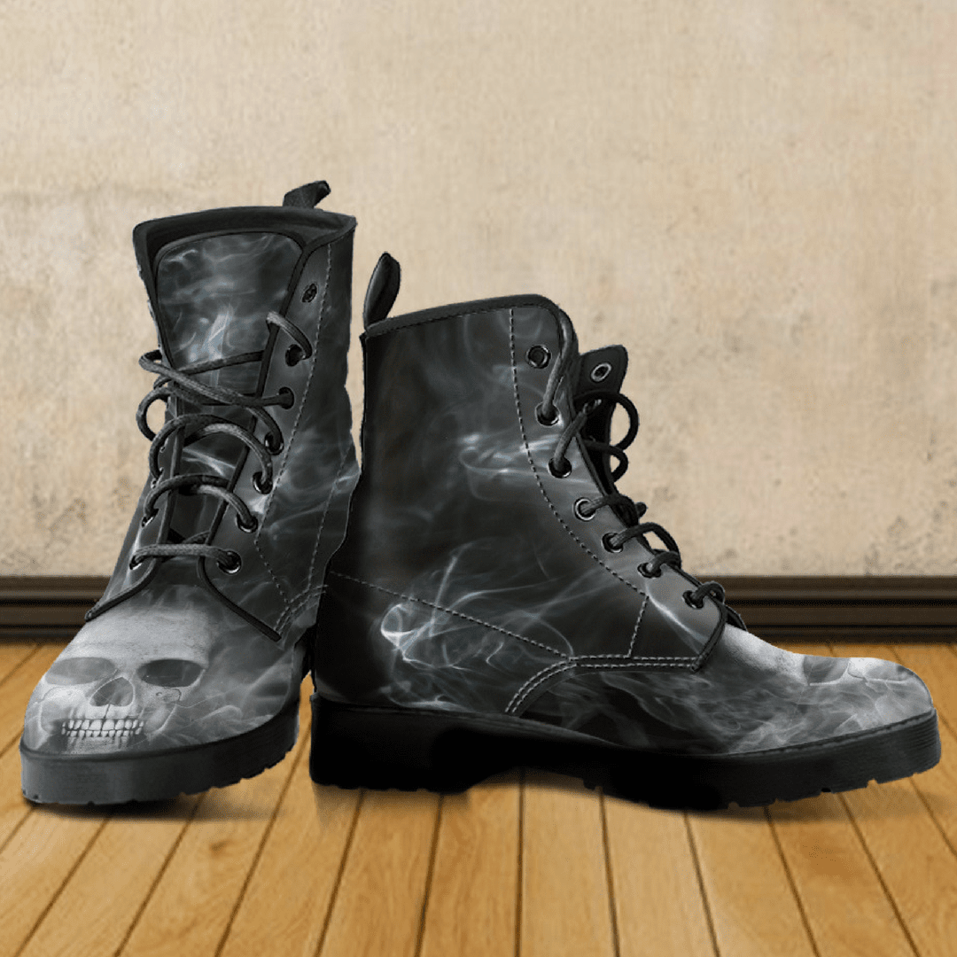 Smoked Skull Boots - American Legend Rider