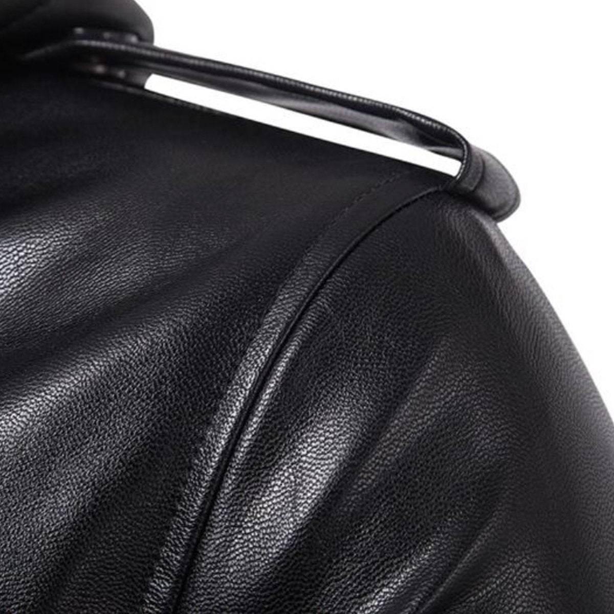 Hooded Leather Jacket - American Legend Rider