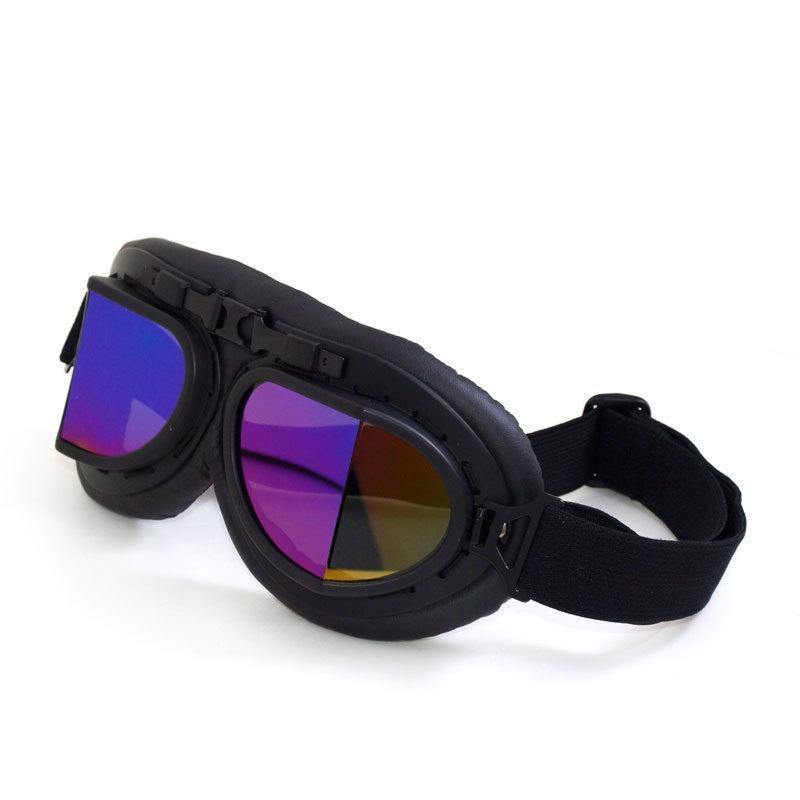 Retro Biker UV400 Goggles w/ Adjustable Elastic Straps - American Legend Rider