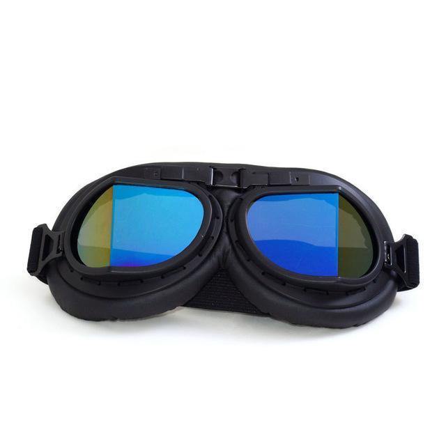 Retro Biker UV400 Goggles w/ Adjustable Elastic Straps - American Legend Rider