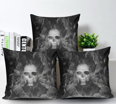 Smoked Skulls Pillow Cover - American Legend Rider