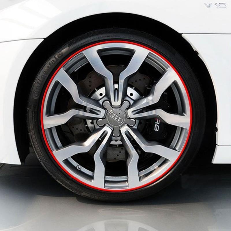 Wheel Hub Decal Sticker Reflective Stripes for 16/17/18 in Motorcycle & Car Rims - American Legend Rider