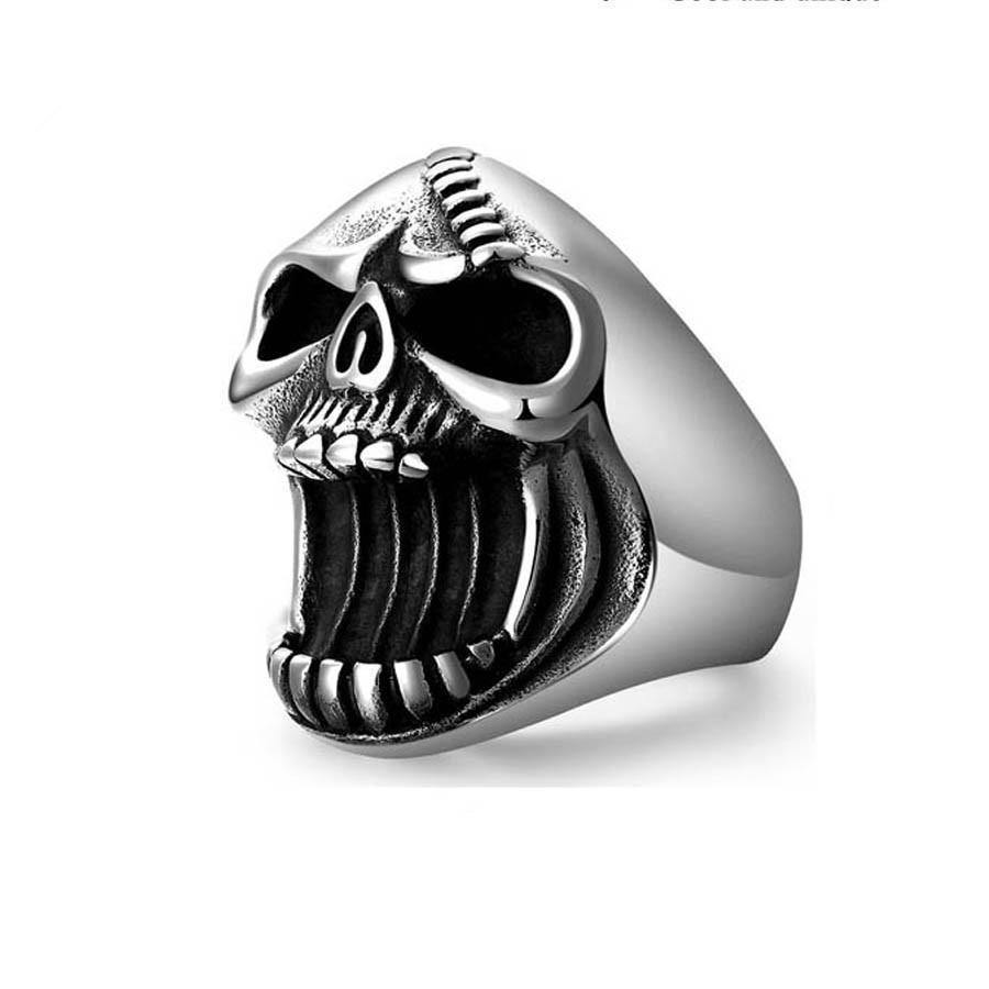 Titanium Steel Skull Ring Bottle Opener - American Legend Rider