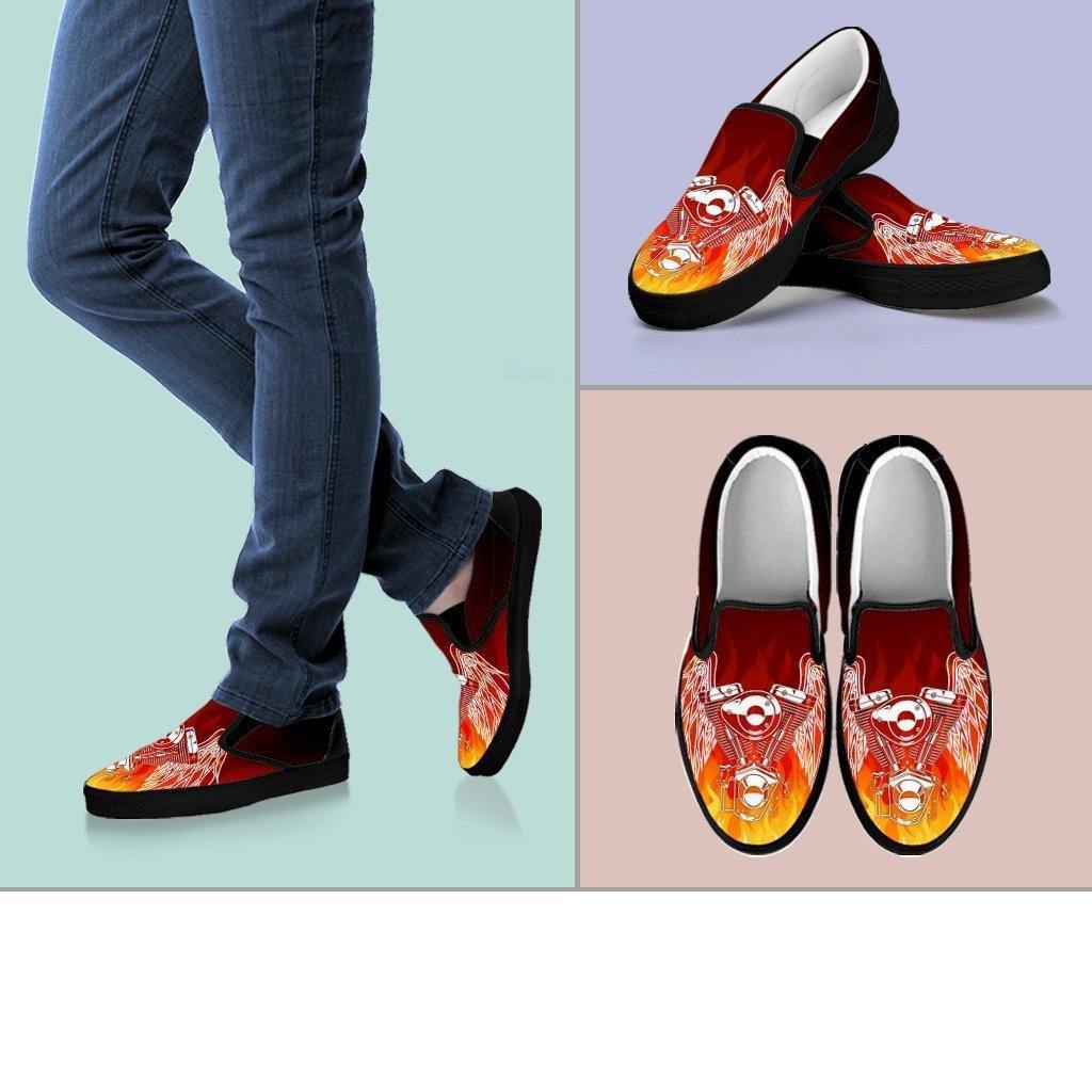 Fire Piston Slip Ons - American Legend Rider