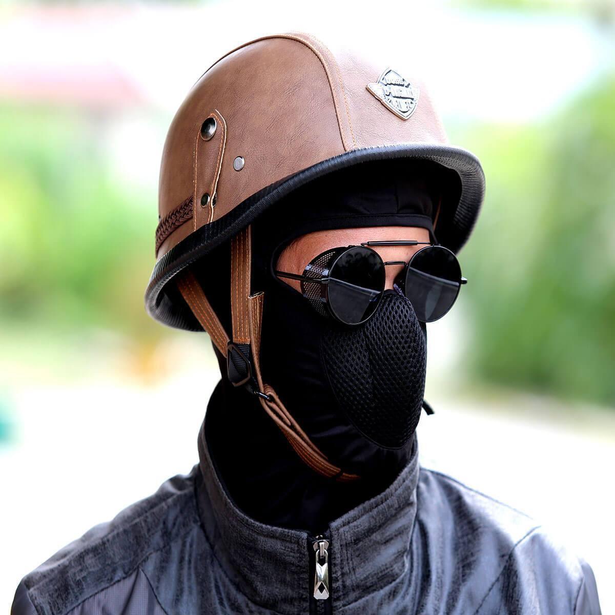 Bikers Retro Round Steampunk Sunglasses with Guardian Bell Bundle - American Legend Rider