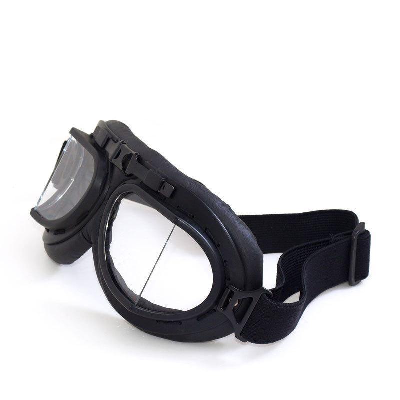 Retro Biker UV400 Goggles w/ Adjustable Elastic Straps - American Legend Rider