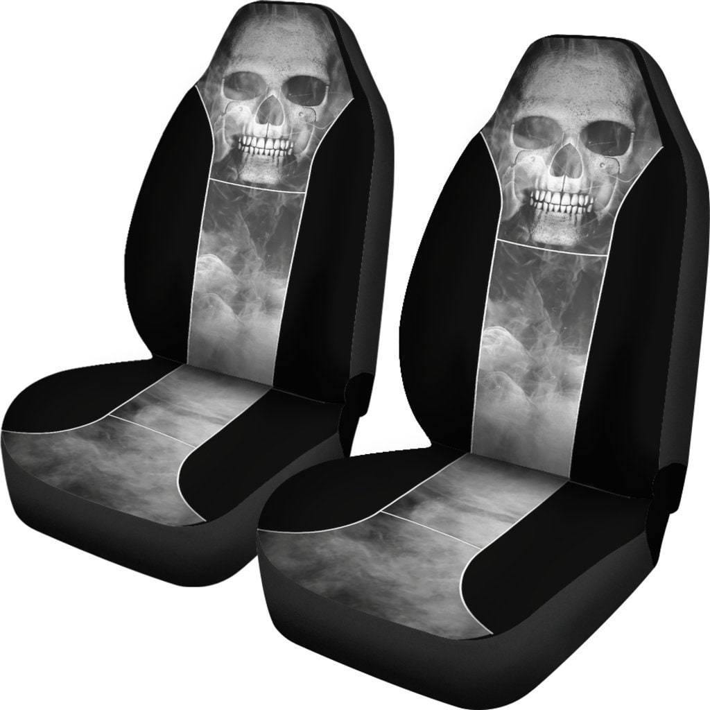 Smoked Skull Car Seat Covers - American Legend Rider