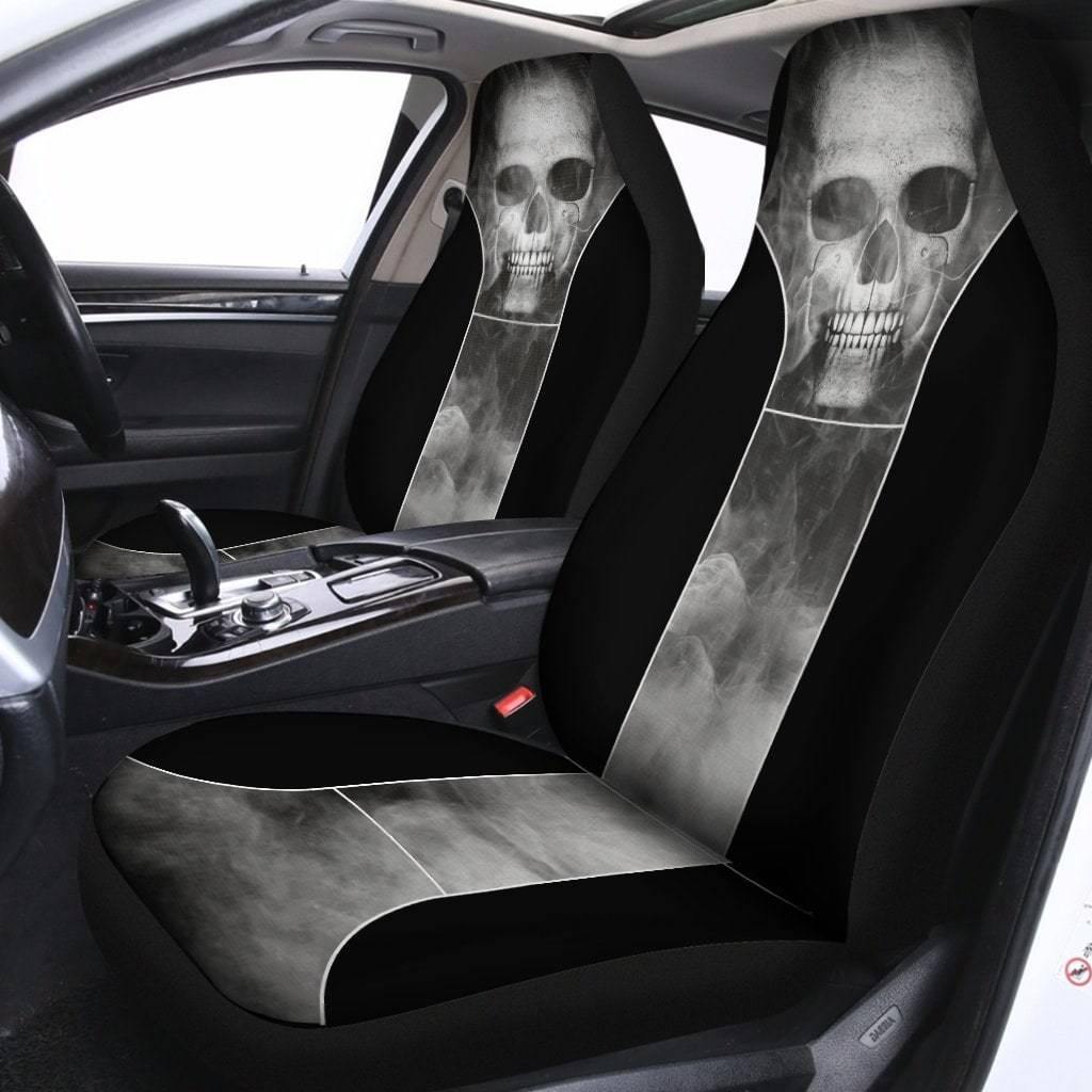 Smoked Skull Car Seat Covers - American Legend Rider