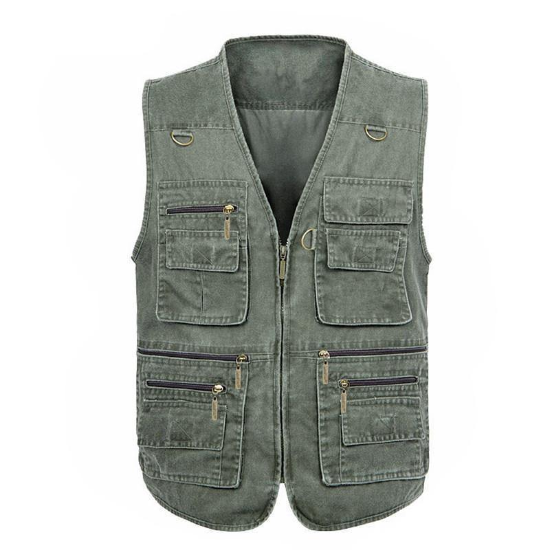 Multi-Pocket Casual Vest - American Legend Rider