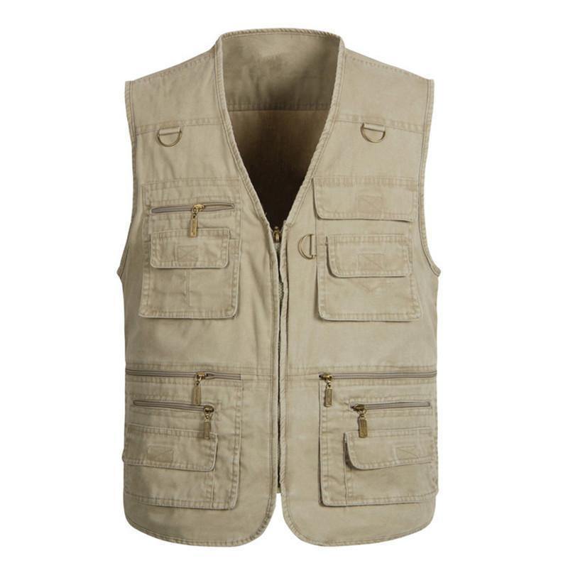 Multi-Pocket Casual Vest - American Legend Rider