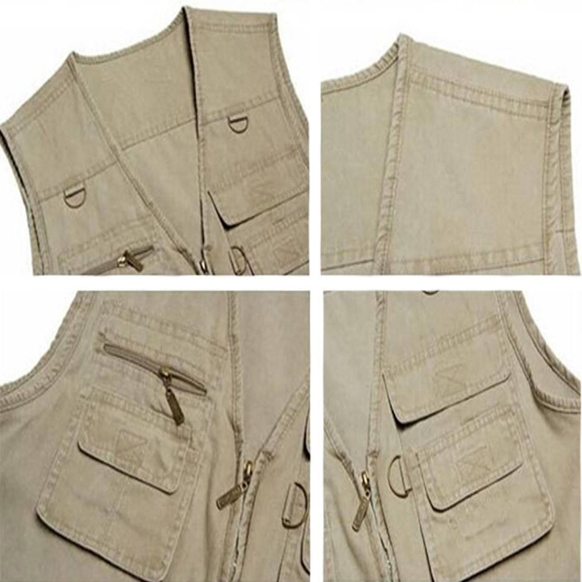 Multi-Pocket Casual Vest - American Legend Rider