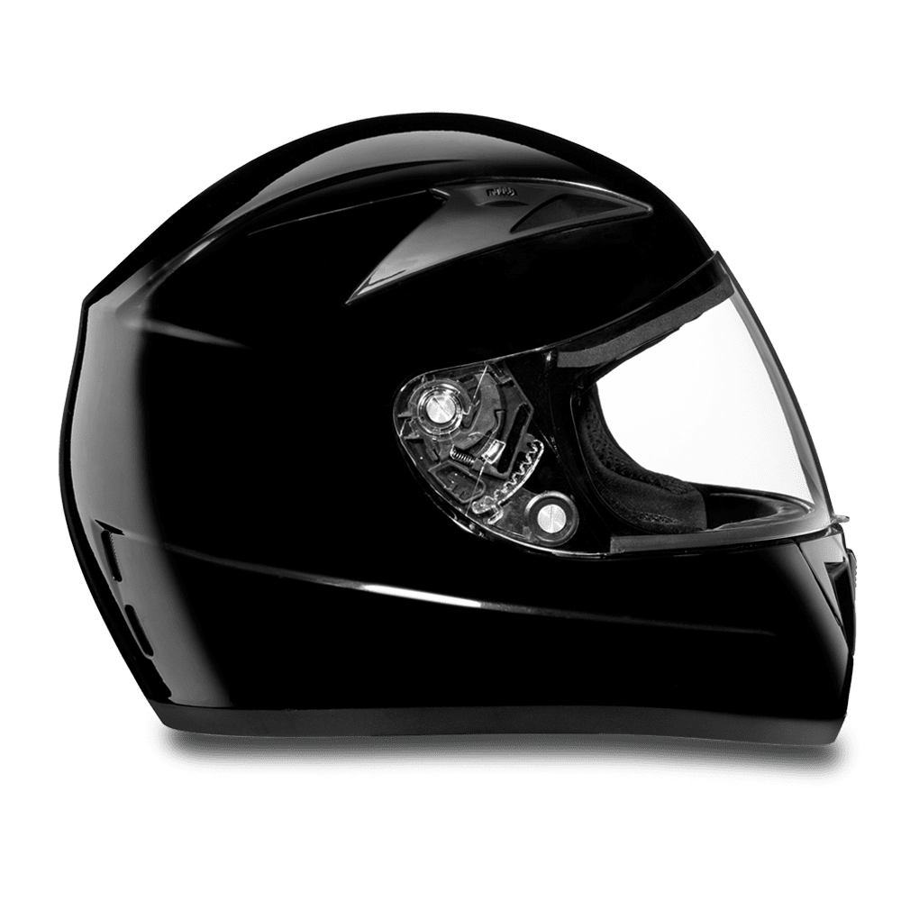 Daytona D.O.T Shadow Glossy Black Helmet - American Legend Rider
