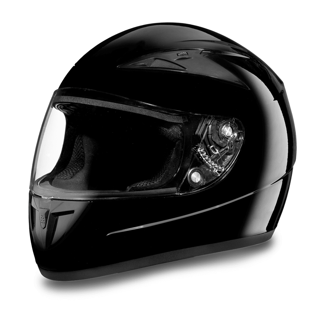 Daytona D.O.T Shadow Glossy Black Helmet - American Legend Rider