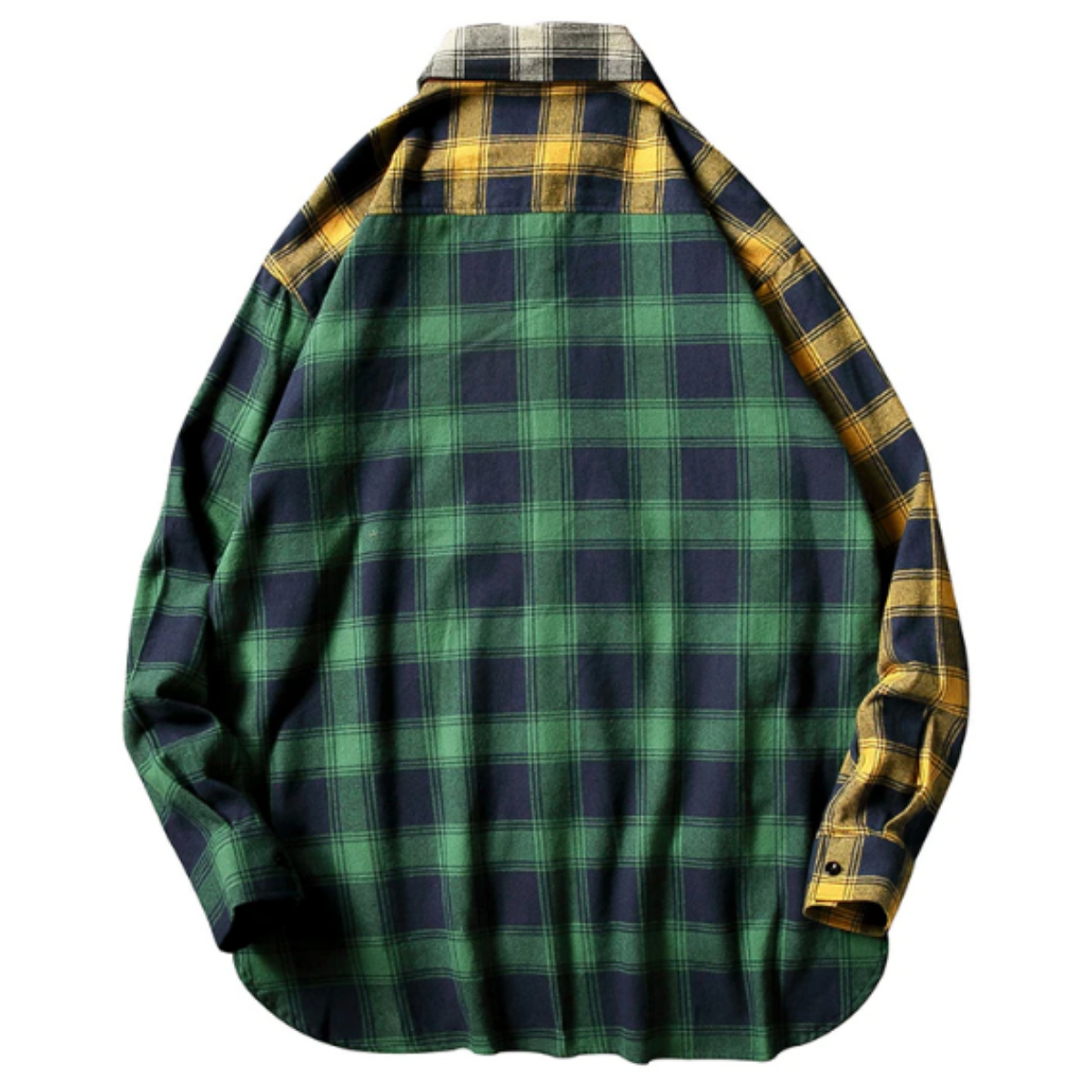 Men's Finest Blended Color Flannel Shirt, Black