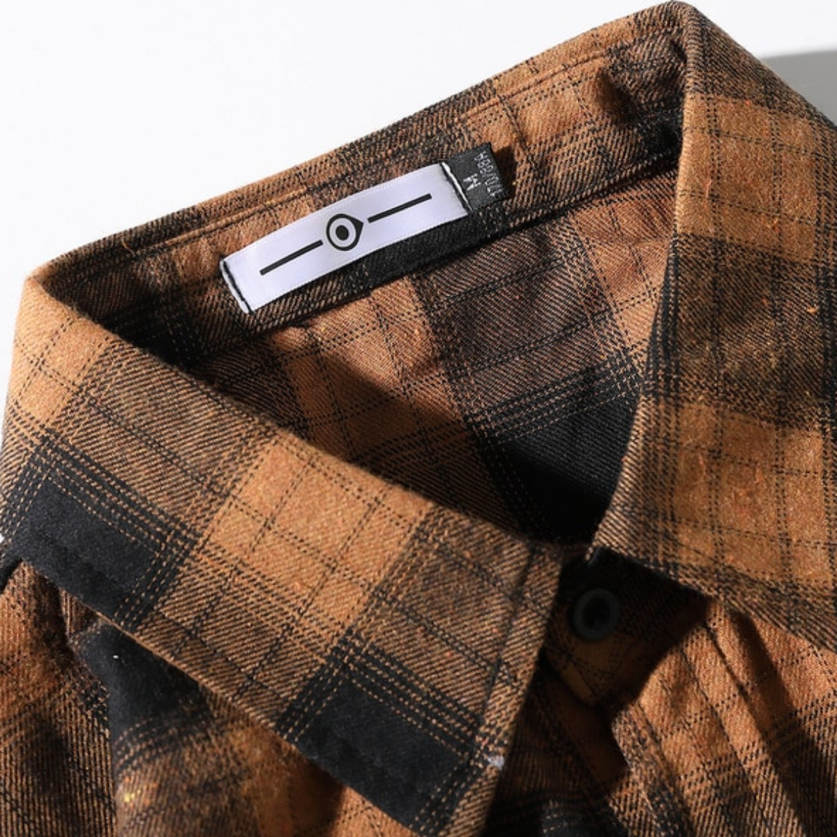 Men's Classic Plaid Flannel Shirt, Black/Yellow