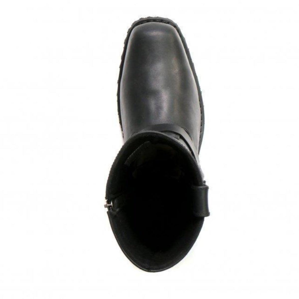 Hot Leathers Men's 8" Short Harness Boots With Side Zipper - American Legend Rider