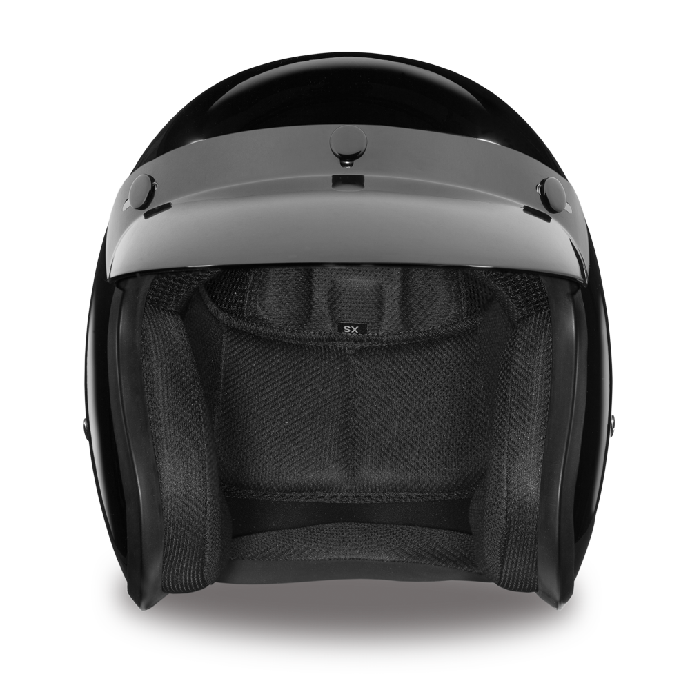 Daytona D.O.T Hi-Gloss Cruiser Black Helmet - American Legend Rider