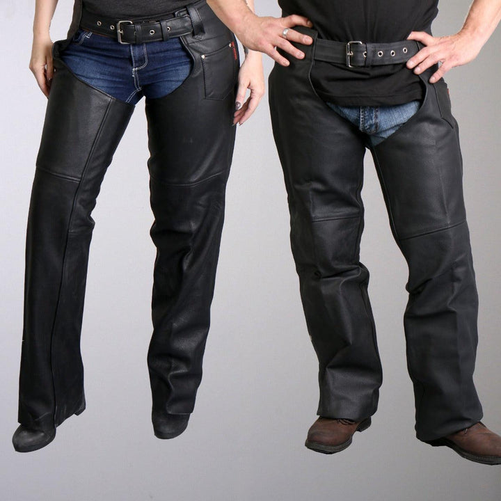Hot Leathers Unisex Classic Style Leather Chaps