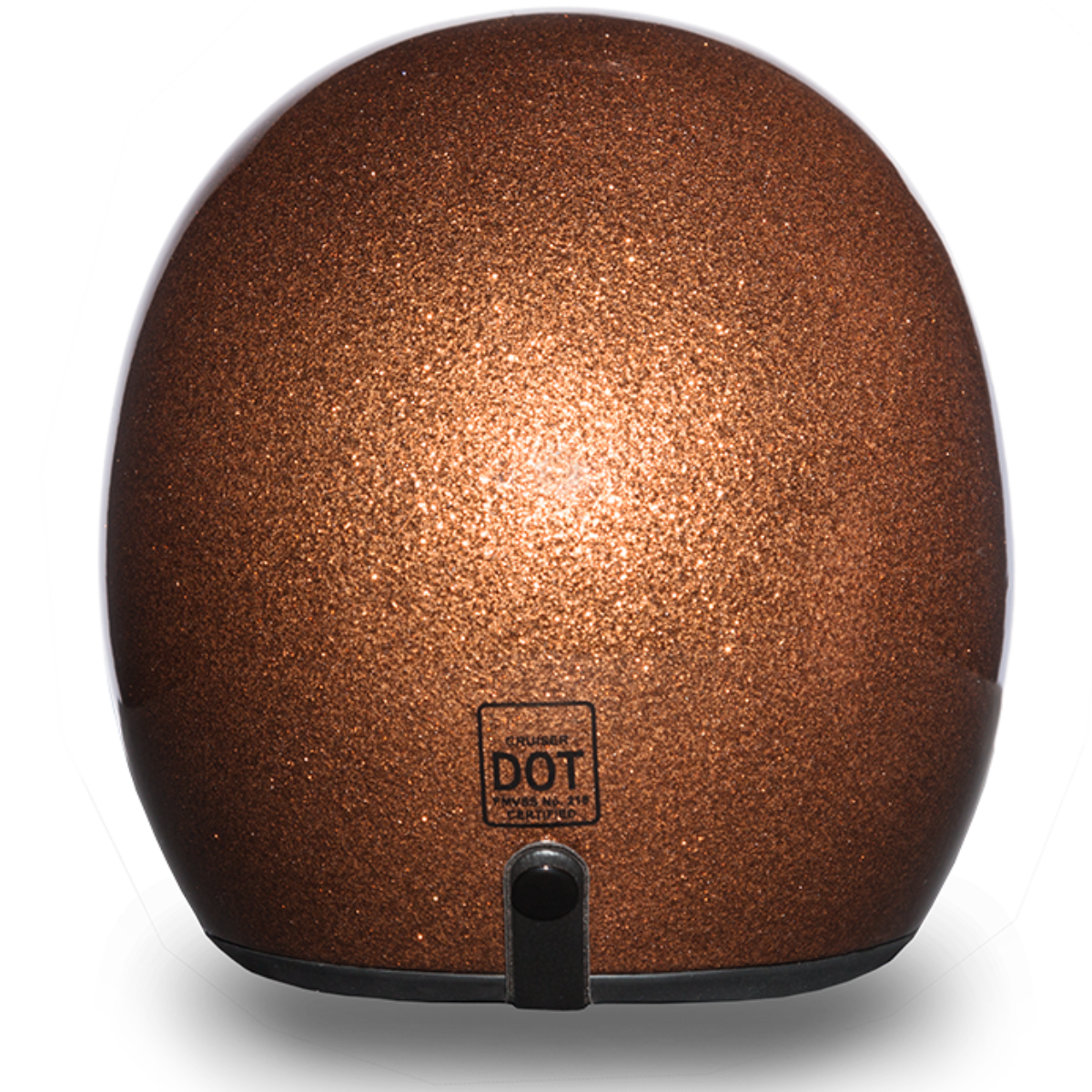 Daytona D.O.T Cruiser Motorcycle Helmet 3/4 Shell Root Beer Metal Flake - American Legend Rider