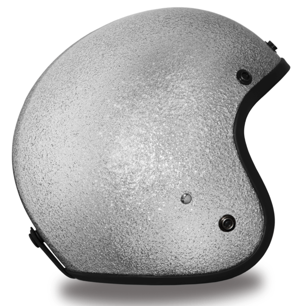 Daytona D.O.T. Cruiser Silver Metal Flake Motorcycle Open Face Helmet - American Legend Rider