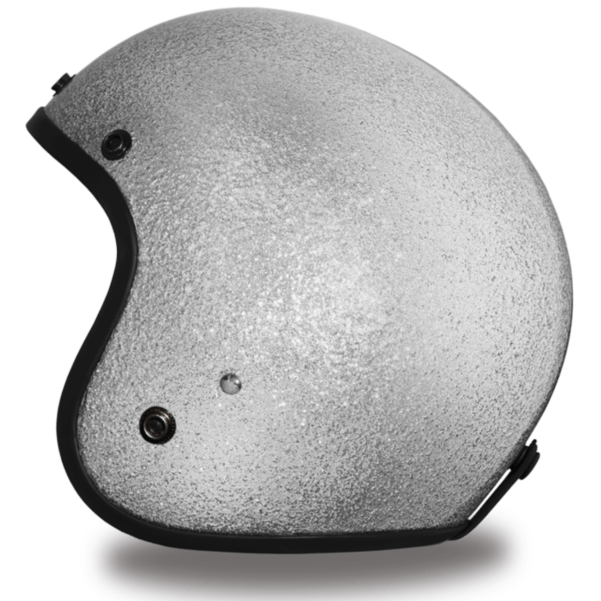 Daytona D.O.T. Cruiser Silver Metal Flake Motorcycle Open Face Helmet - American Legend Rider