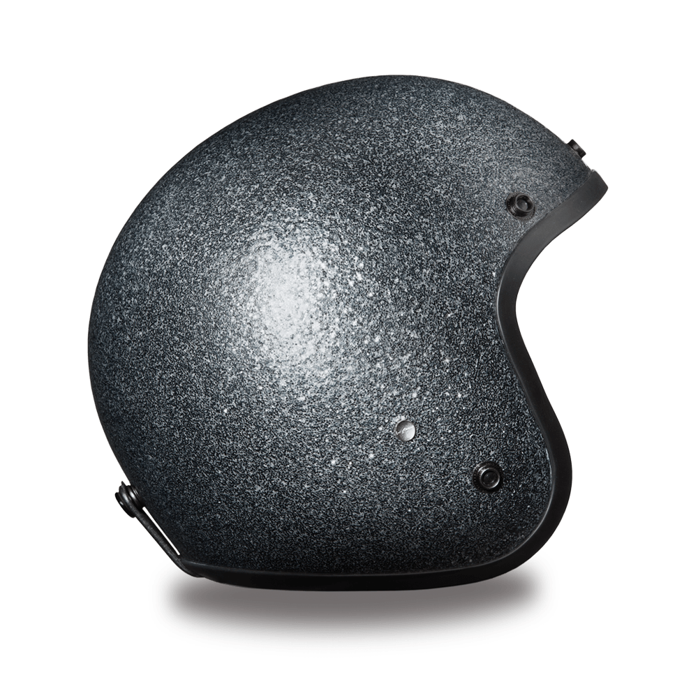 Daytona D.O.T. Cruiser Gun Metal Flake Motorcycle Open Face Helmet, Dark Gray - American Legend Rider
