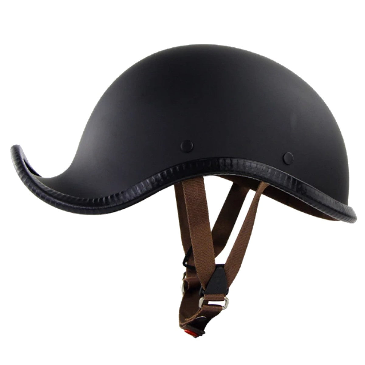 Retro Vintage German Motorcycle Helmet, Matte Black – American Legend Rider