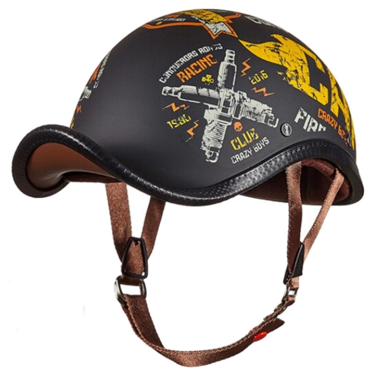 bike helmet glow Glow Plug Vintage German Motorcycle Helmet – American Legend Rider