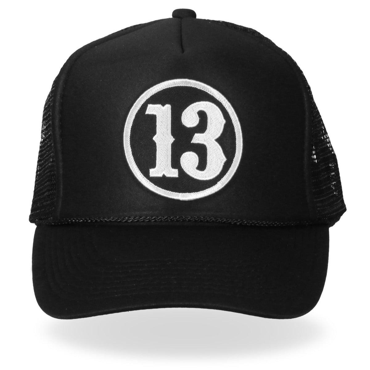 Hot Leathers 13 Trucker Hat - American Legend Rider