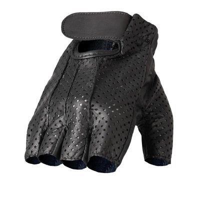 Hot Leathers Leather Fingerless Vented Gloves - American Legend Rider