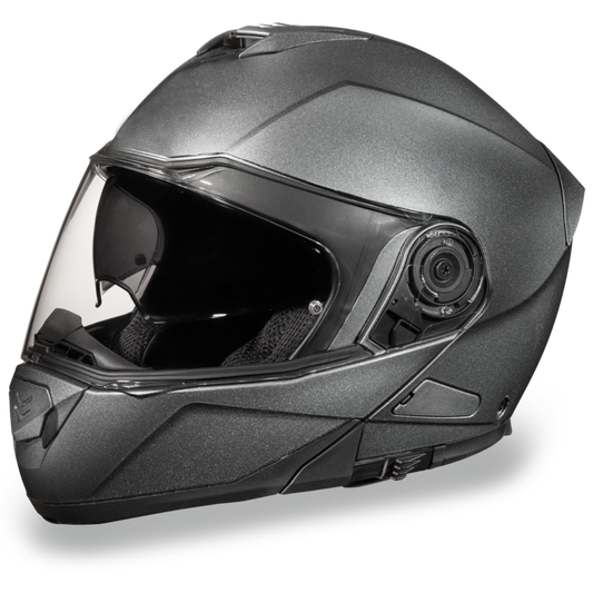 Daytona D.O.T Glide Gun Metal Gray Metallic Helmet - American Legend Rider
