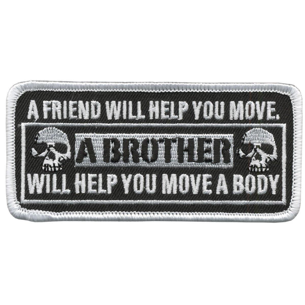 Hot Leathers Move A Body Hook Back 4" X 1.75" Patch - American Legend Rider