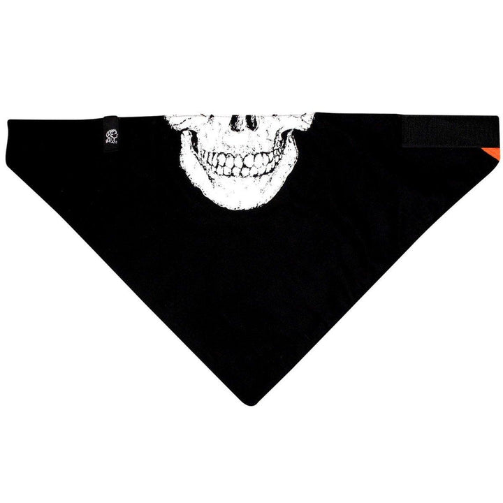 ZANheadgear® Multifunctional Skull Bandana, Cotton/Fleece, OSFM, Black/White