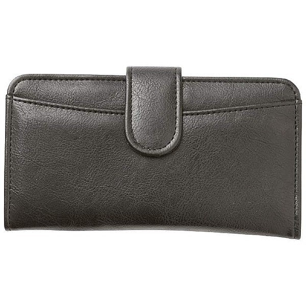 Jillian Embassy Biker Ladies Faux Leather Wallet, Black