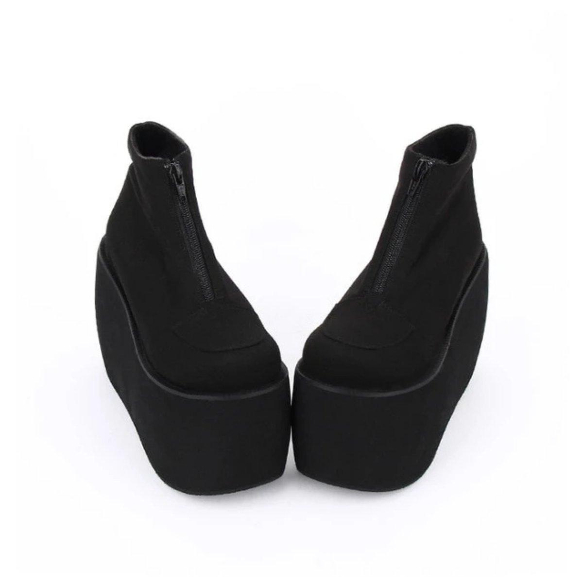 Women's Harujuku Punk Wedge Boots - American Legend Rider