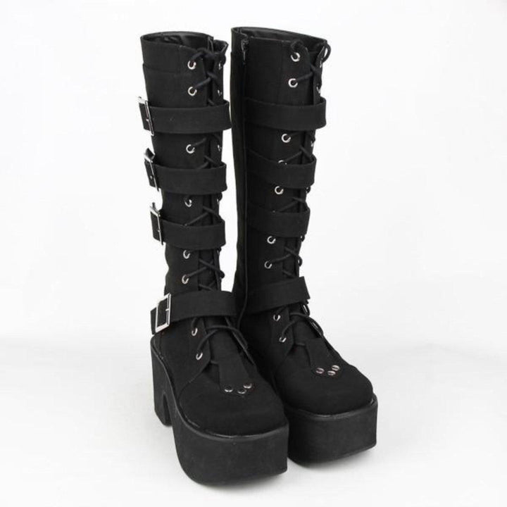 Women's Lace Up Punk Boots