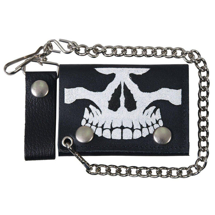 Hot Leathers Skull Leather Wallet