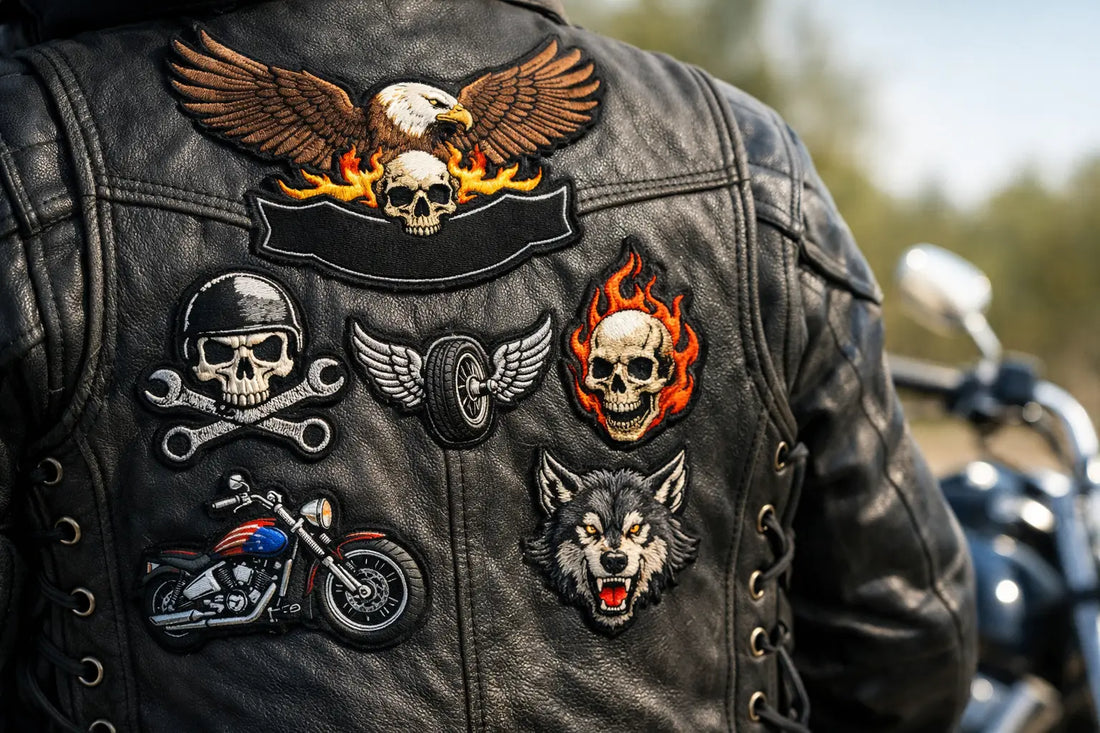 Motorcycle Patches for Leather Vest Style