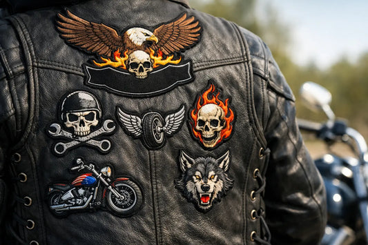 Motorcycle Patches for Leather Vest Style