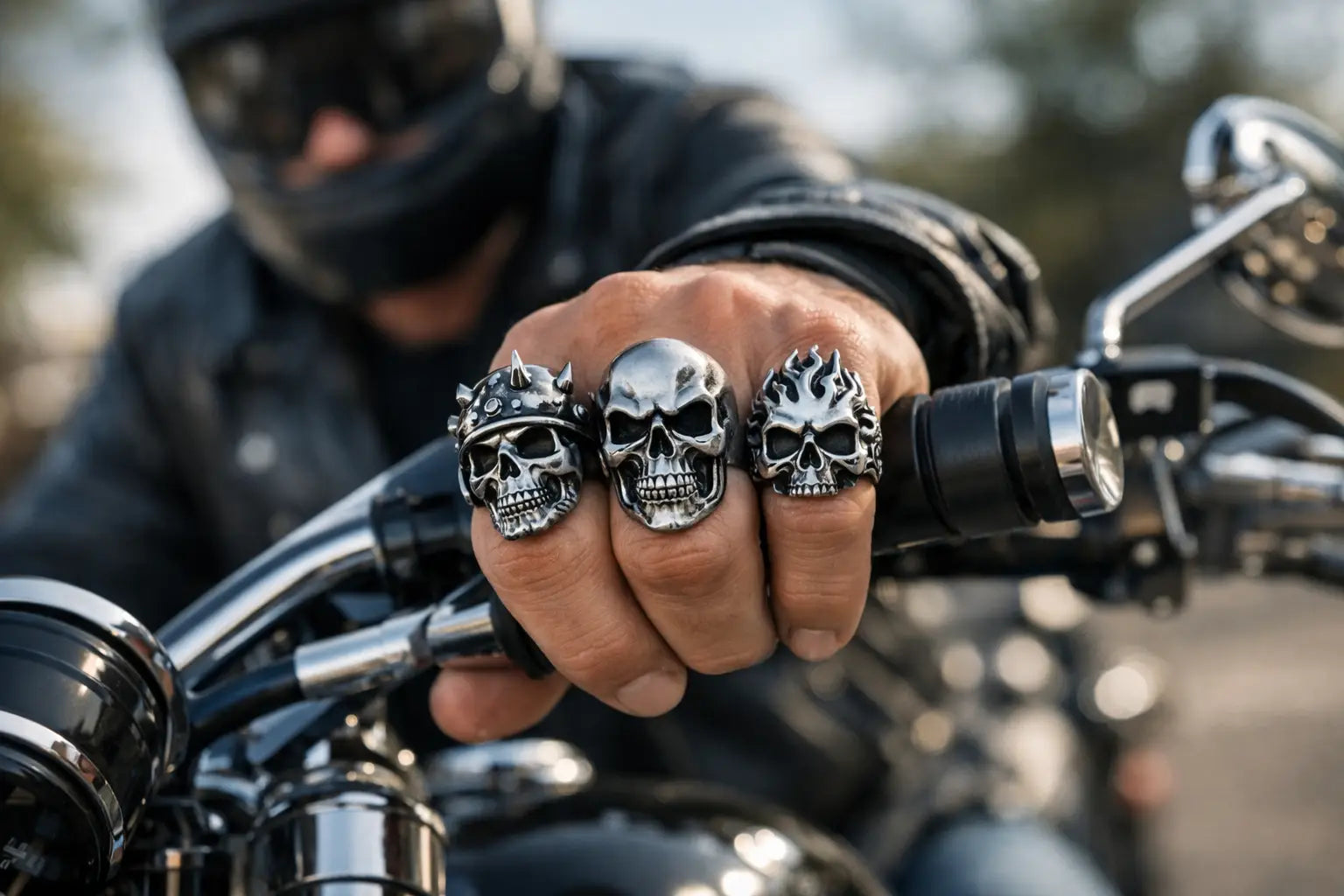 Skull Biker Rings for Men That Ride Hard – American Legend Rider