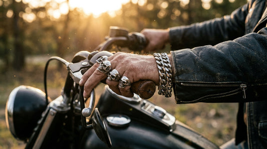 Mens Biker Jewelry: Rings, Chains and What Actually Lasts on the Road
