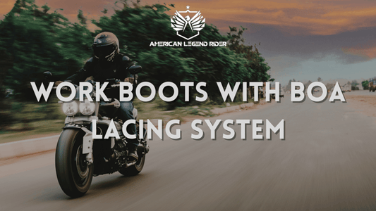 WORK BOOTS WITH BOA LACING SYSTEM