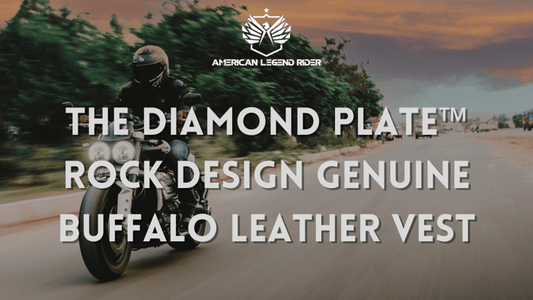 Embarking on a Journey of Style and Substance: The Diamond Plate™ Rock Design Genuine Buffalo Leather Vest