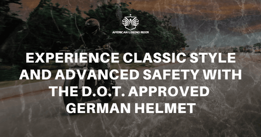 Experience Classic Style and Advanced Safety with the D.O.T. Approved German Helmet