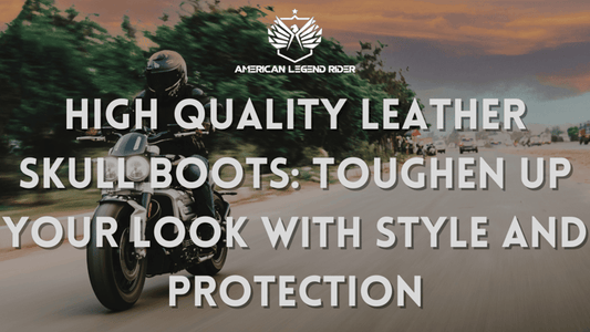 HIGH QUALITY LEATHER SKULL BOOTS: Toughen Up Your Look with Style and Protection