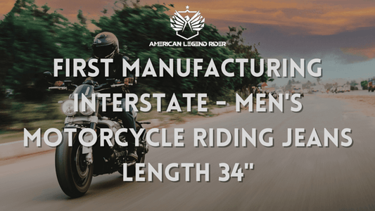 First Manufacturing Interstate - Men's Motorcycle Riding Jeans Length 34"
