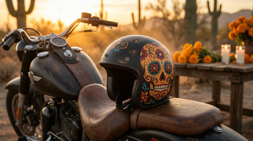 Sugar Skull Motorcycle Helmet: 9 Ways to Get the Look (DOT Legal)