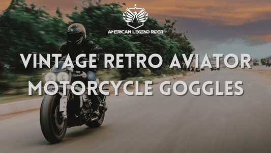 Vintage Retro Aviator Motorcycle Goggles